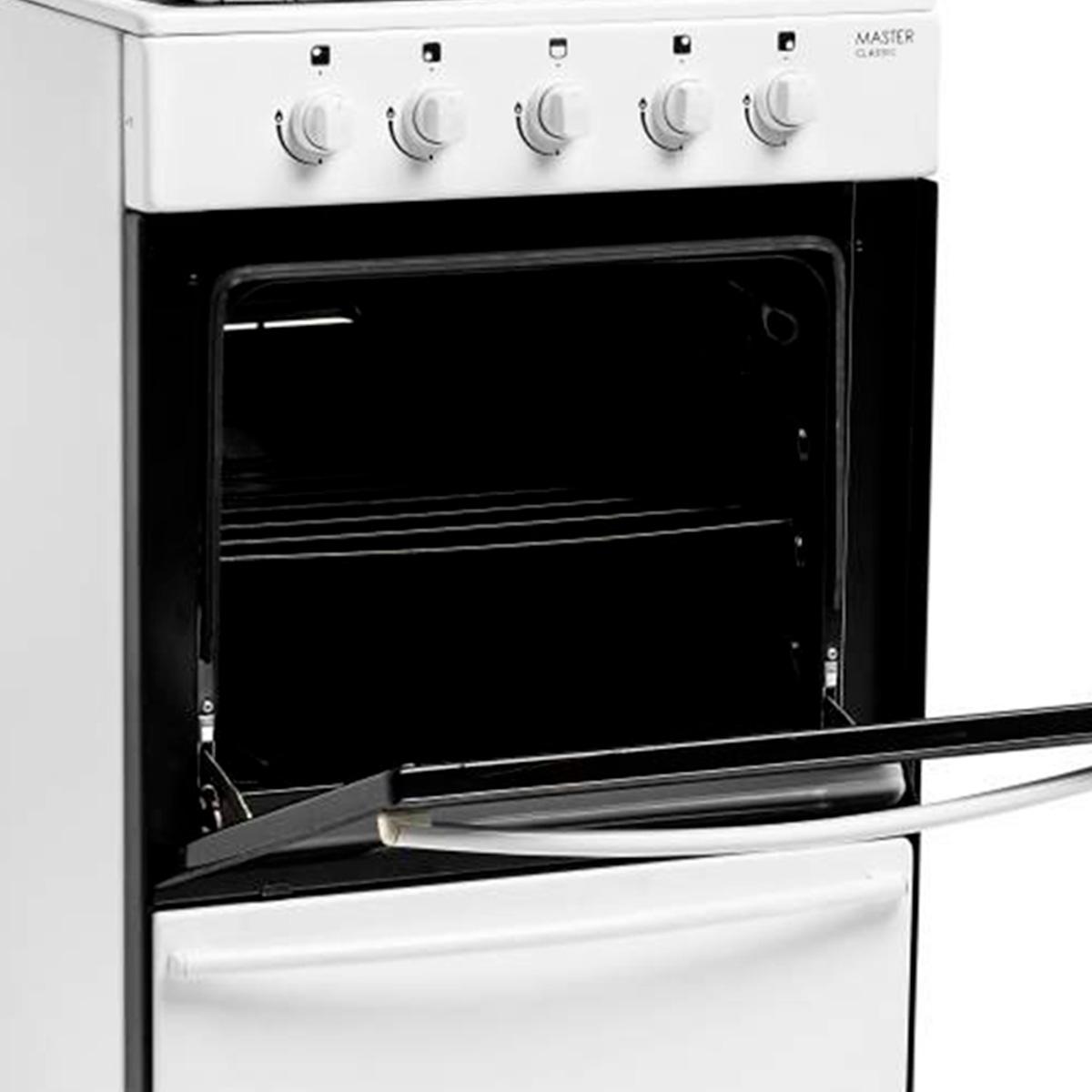 Cocina Gas Natural 56Cm Escorial MASTERCLASSICB Blanca